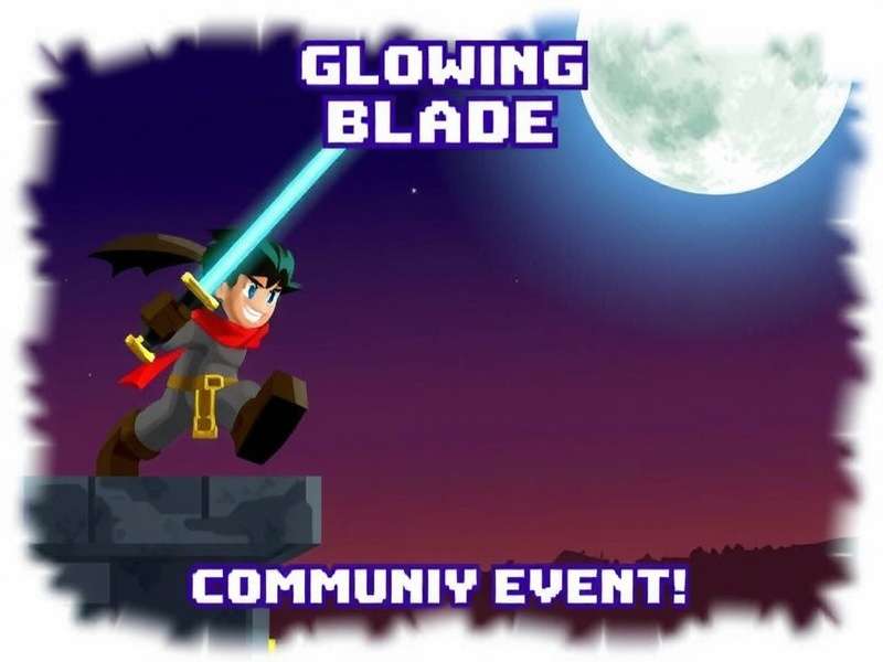 Players gathering for a tournament Glowing Blade Duel community event